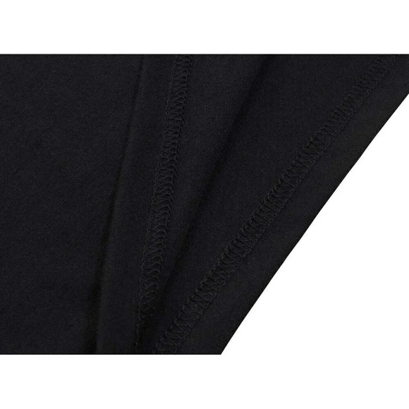 Women's 3/4 Sleeve V-Neck Casual Party Work Faux Black Wrap Dresses - Black - Picture 6 of 6